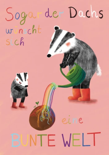 Plakat gegen Rechts von Greta Wagener