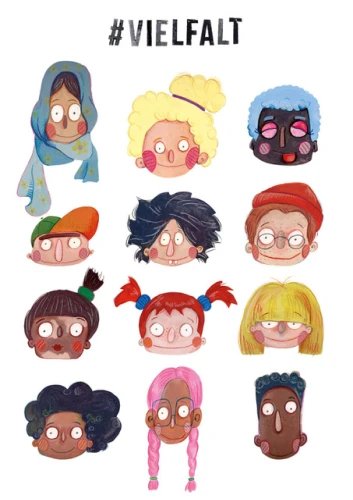 Plakat gegen Rechts von Imke Praetz