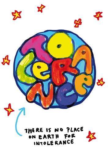 Plakat gegen Rechts von Jarek Bujny