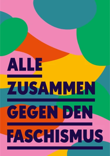 Plakat gegen Rechts von Minkjas