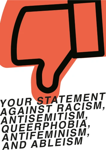 Plakat gegen Rechts von Maria Merta