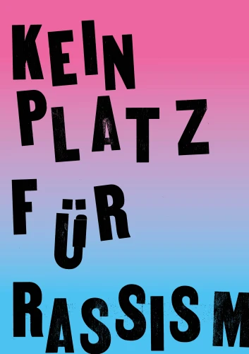 Plakat gegen Rechts von Jugendliche der Stadtteilschule Wilhelmsburg