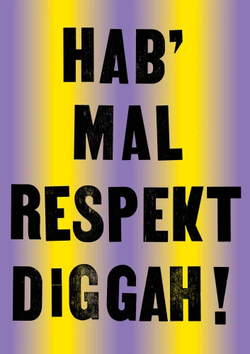 Plakat gegen Rechts von Jugendliche der Stadtteilschule Wilhelmsburg