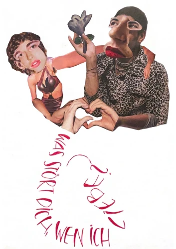 Plakat gegen Rechts von Jule Hamm