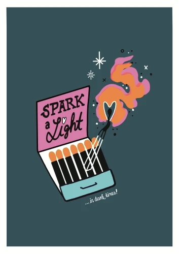 Plakat gegen Rechts von Julia Diamant