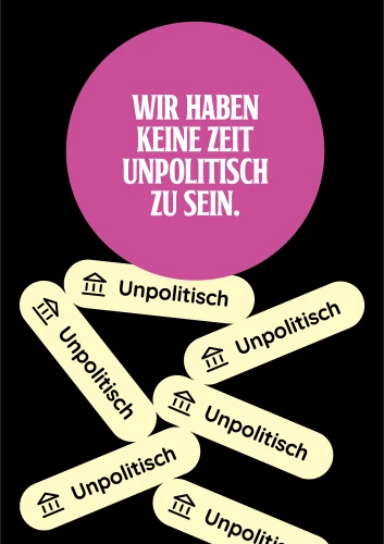 Plakat gegen Rechts von Julia Menzel