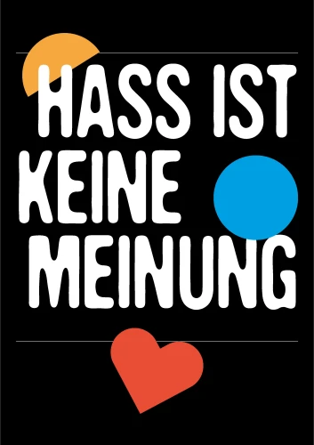 Plakat gegen Rechts von Julia Menzel