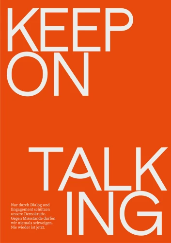 Plakat gegen Rechts von two do studio