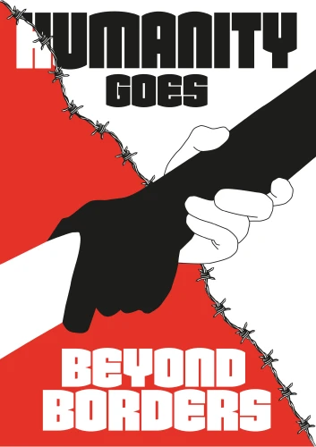 Plakat gegen Rechts von Anna Blessing