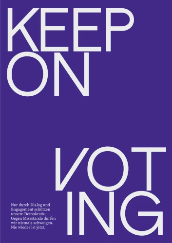 Plakat gegen Rechts von two do studio