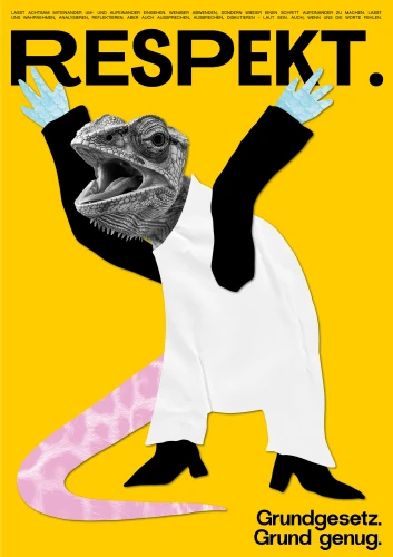 Plakat gegen Rechts von Kaja Funke