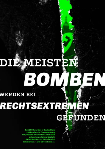 Plakat gegen Rechts von Karina Panko