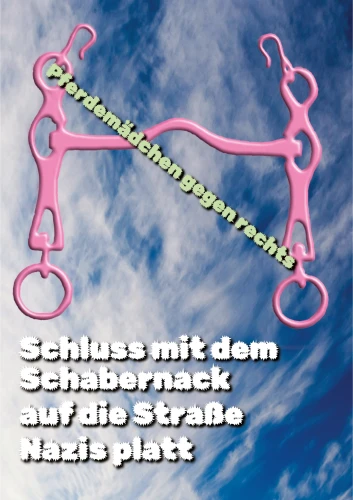Plakat gegen Rechts von Karolina Koßmann
