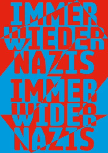 Plakat gegen Rechts von Karsten Rohrbeck