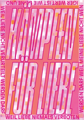 Plakat gegen Rechts von Lara Kranich