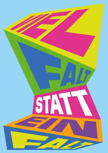 Plakat gegen Rechts von Laurin Stemmann