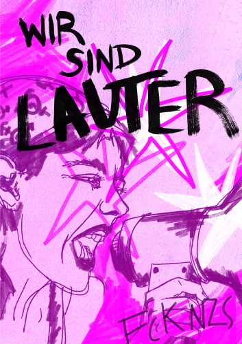 Plakat gegen Rechts von Leah