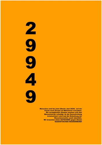 Plakat gegen Rechts von Anna Neu