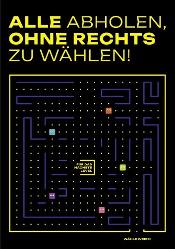 Plakat gegen Rechts von Lisa Thomas