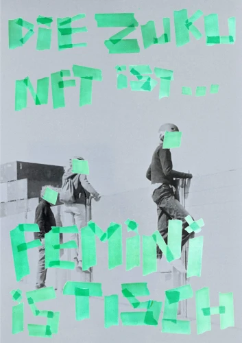 Plakat gegen Rechts von Lola Behrens