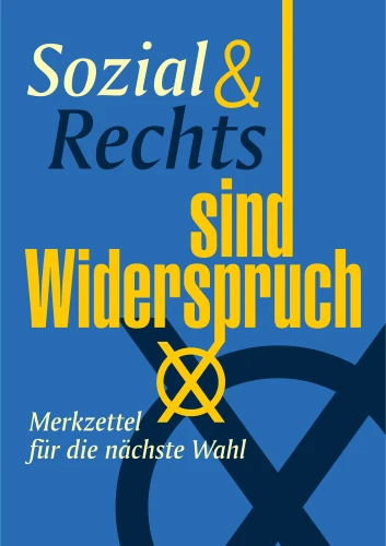 Plakat gegen Rechts von Anonym