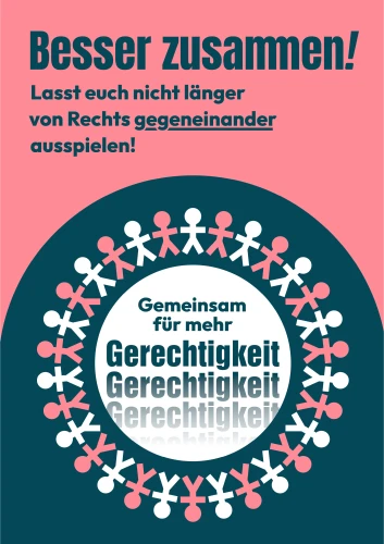 Plakat gegen Rechts von Anonym