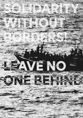 Plakat gegen Rechts von Louis