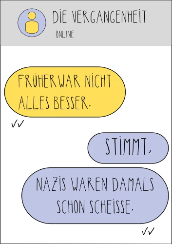 Plakat gegen Rechts von Anna