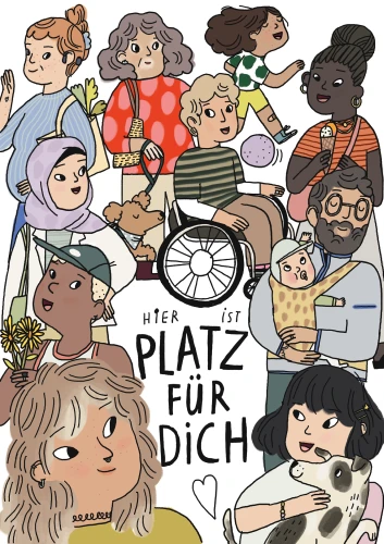 Plakat gegen Rechts von Lucia
