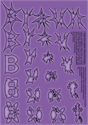 Plakat gegen Rechts von Luis Bullinger