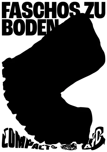 Plakat gegen Rechts von Lukas Theinert