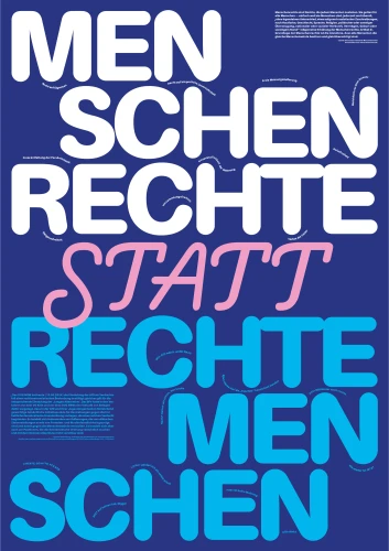 Plakat gegen Rechts von Lukas Winkler