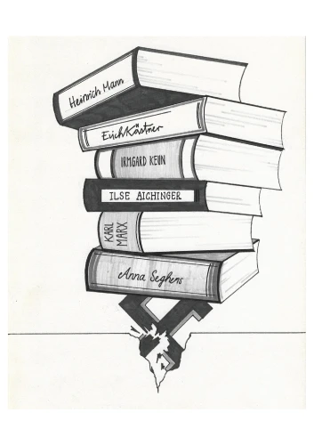 Plakat gegen Rechts von Marian