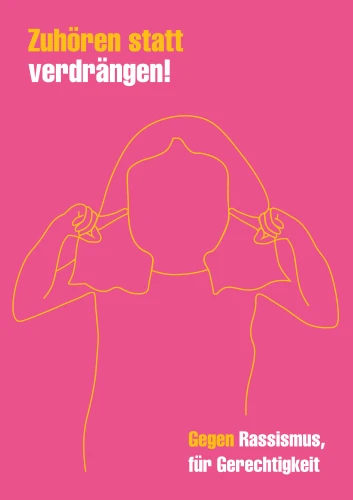 Plakat gegen Rechts von M.Kelter