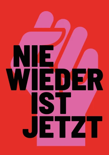 Plakat gegen Rechts von Martin Bartelmus