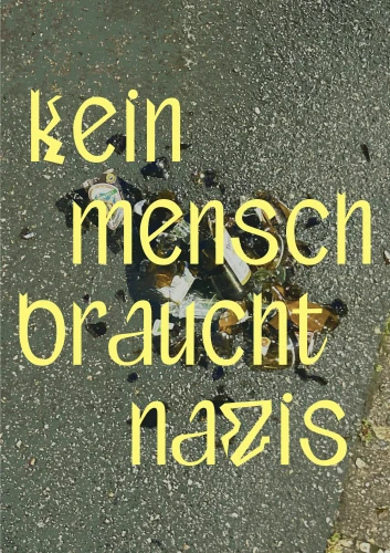 Plakat gegen Rechts von May Zschoch