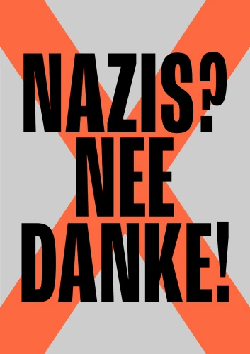 Plakat gegen Rechts von Michelle Urban