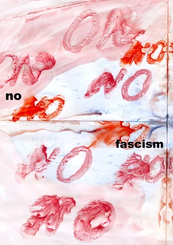 Plakat gegen Rechts von Nike