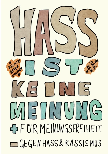 Plakat gegen Rechts von grotesque2000