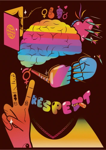 Plakat gegen Rechts von Studio Topie