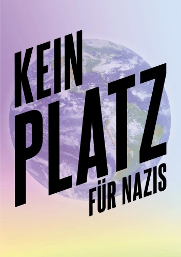 Plakat gegen Rechts von Nieke Hain