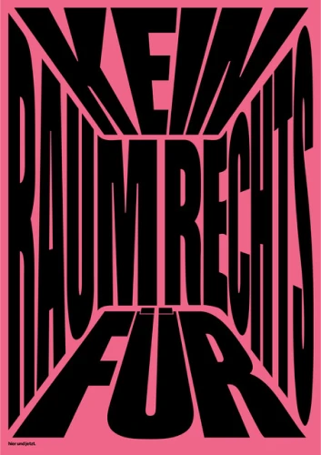 Plakat gegen Rechts von Paul Knop