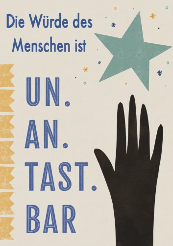 Plakat gegen Rechts von Paulina Dornblut