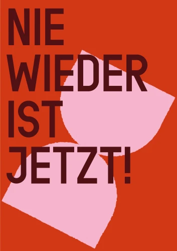 Plakat gegen Rechts von Philine Dorenbusch