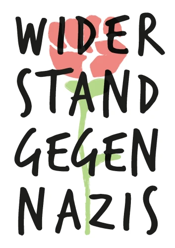 Plakat gegen Rechts von Anonym