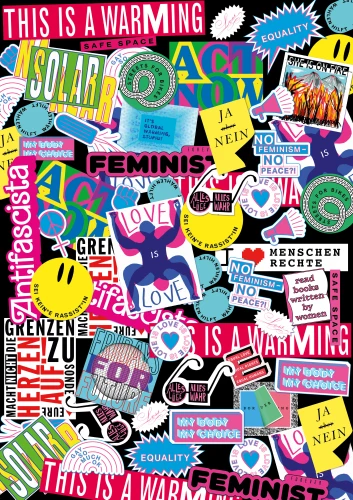 Plakat gegen Rechts von KLASS