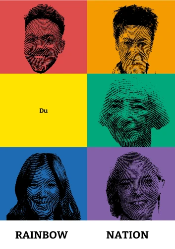 Plakat gegen Rechts von LAPIZ