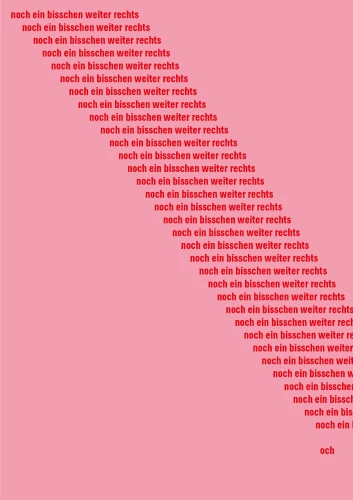 Plakat gegen Rechts von Jenna Gesse