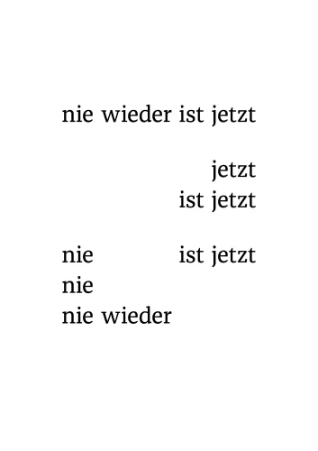 Plakat gegen Rechts von Jenna Gesse