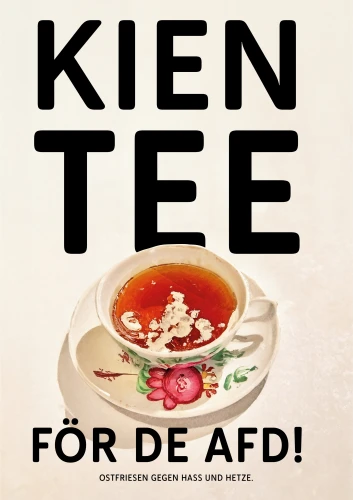 Plakat gegen Rechts von Sarah Hensmann